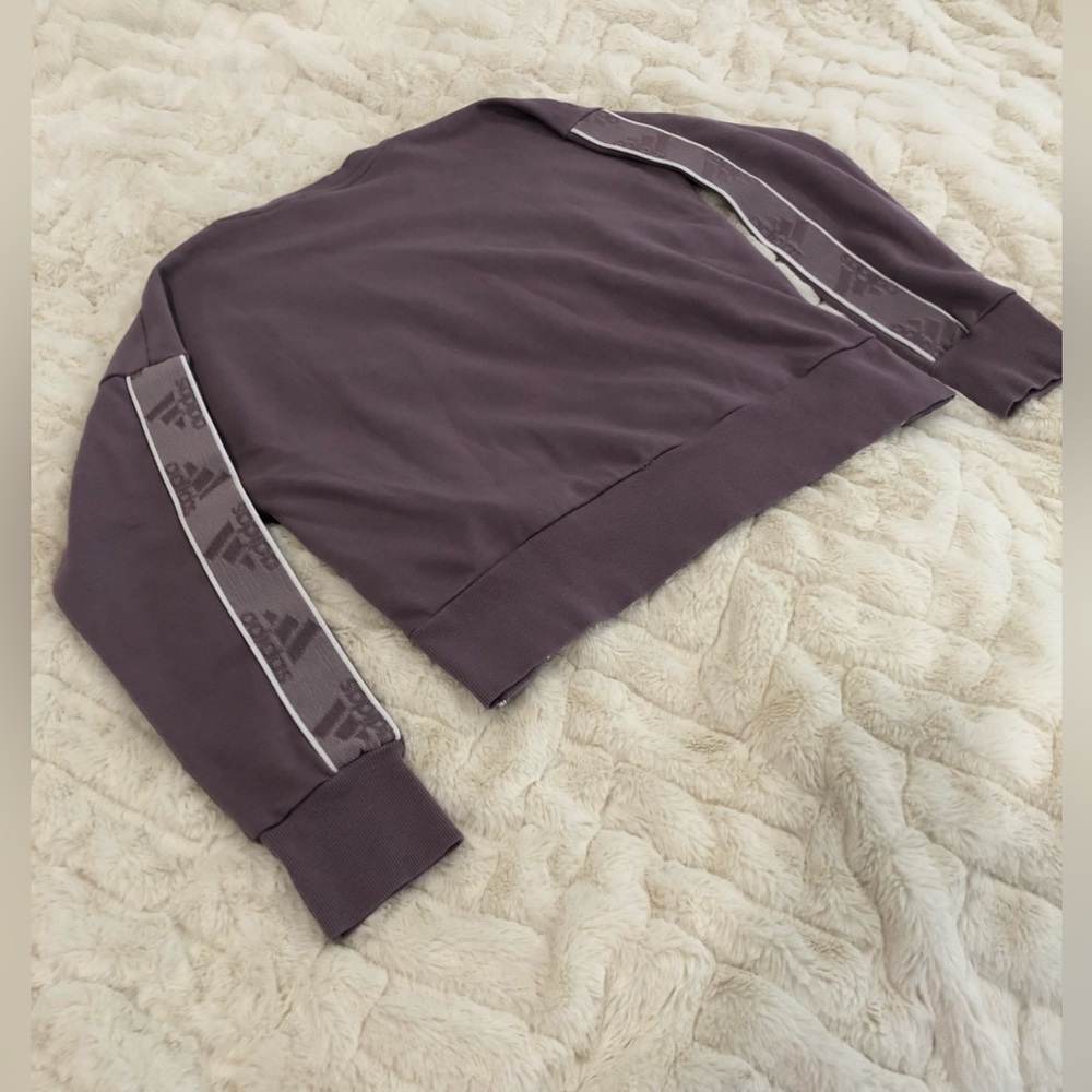 NWOT Never Worn XSmall Adidas purple long sleeved sweater - Picture 6 of 8